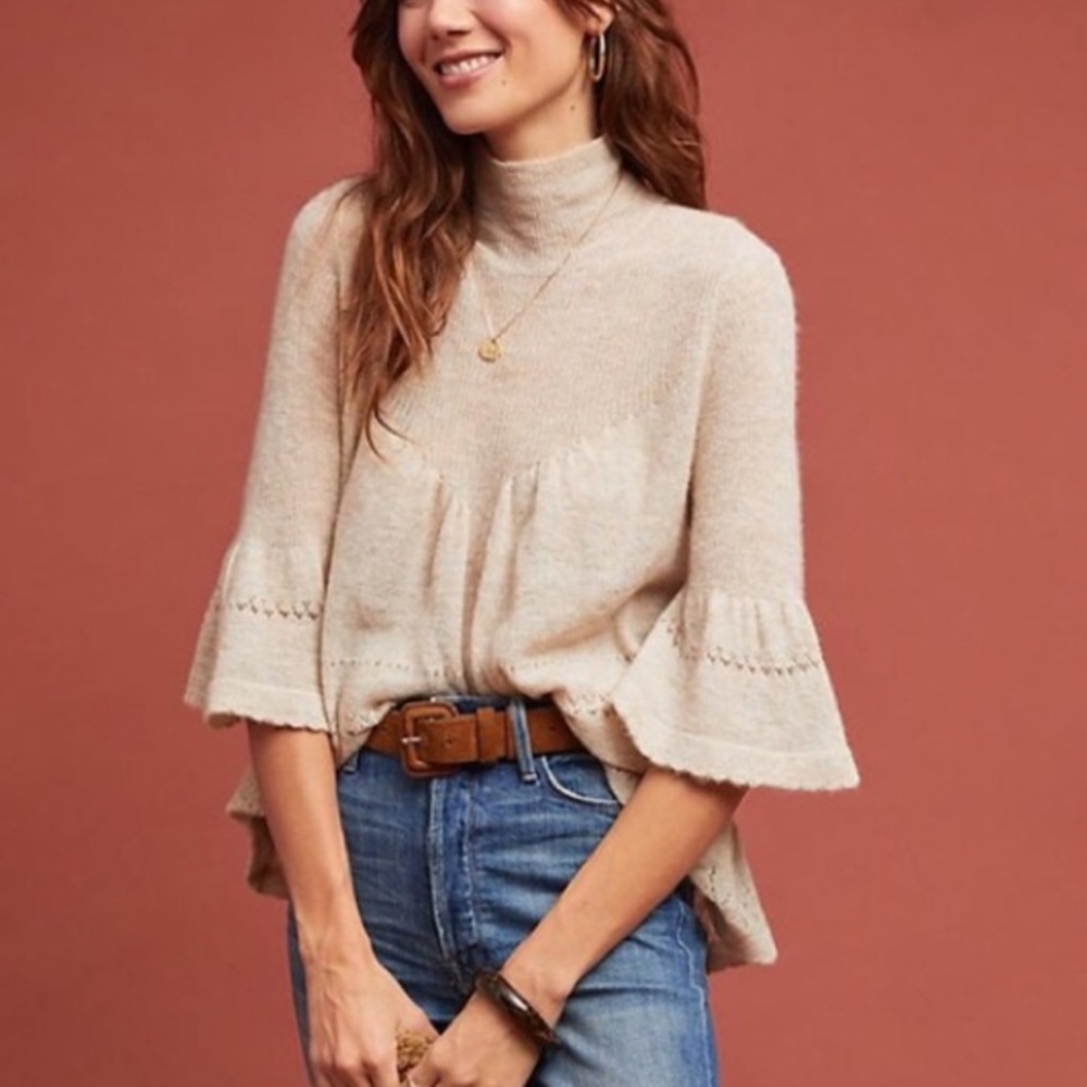 •Anthropologie• Feather and Bone Sweater